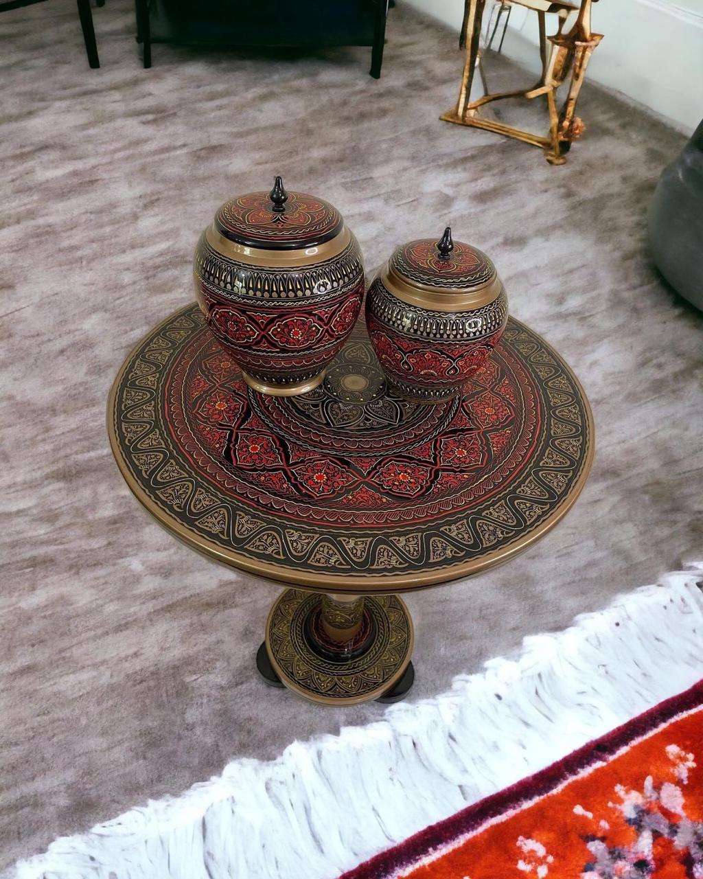 handcrafted Table and jars - wcspk