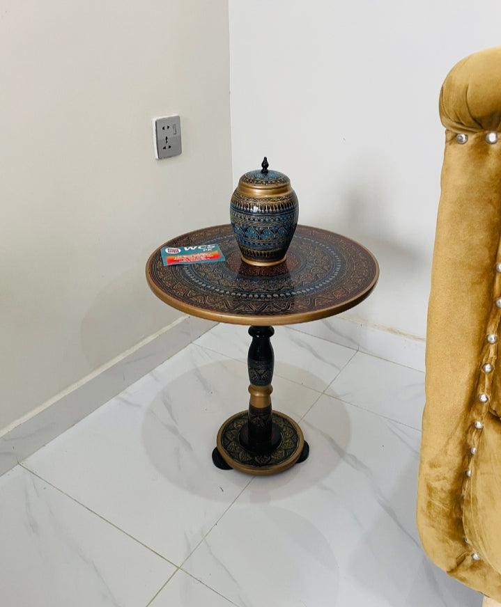 16-Inch Naqshi Art Table - wcspk