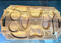 Carved Wooden Dry Fruit Tray - wcspk