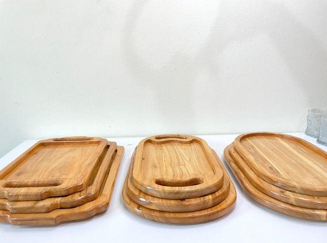 Pure Wooden Tray Set - wcspk