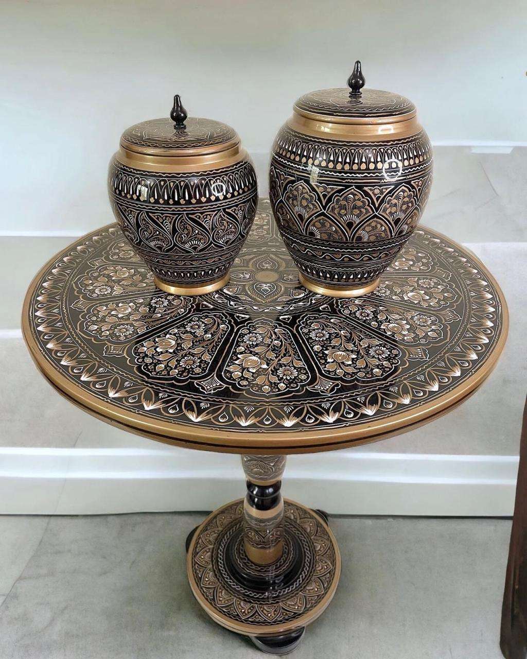 handcrafted Table and  jars - wcspk