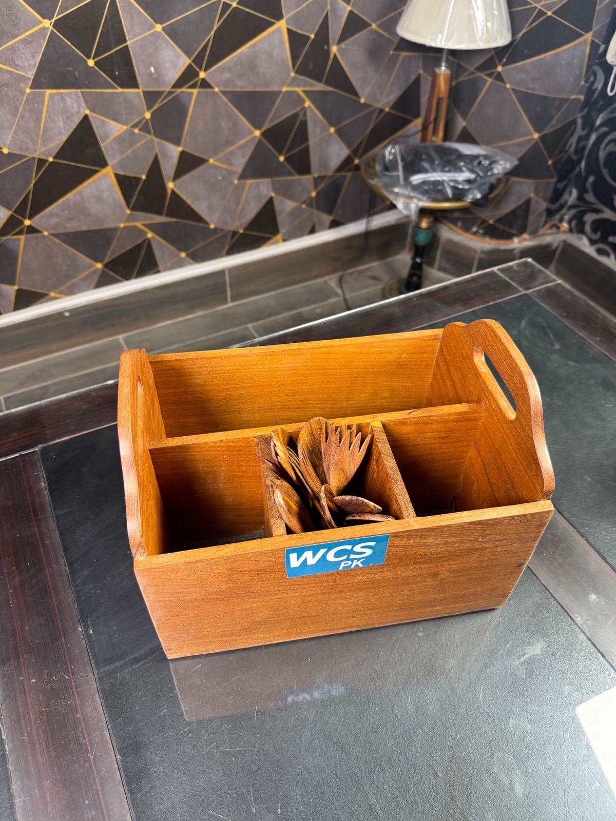 Wooden Kitchen Organizer Set