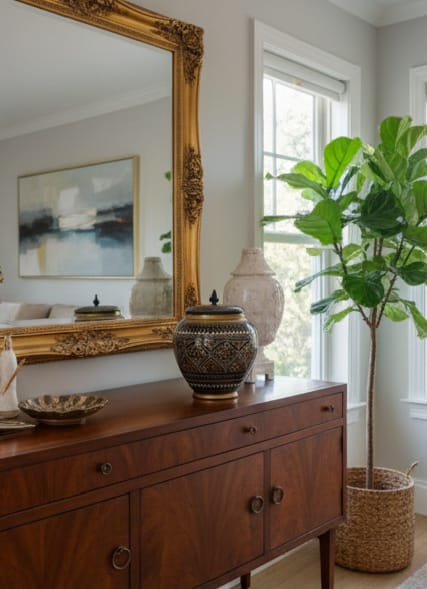 Hand-Painted Ceramic Ginger Jar with Lid – Decorative Black & Golden  Storage Jar, Traditional Art Design for Home Décor, Living Room, Kitchen or Shelf Display