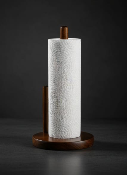 Elegant Wooden Tissue Roll Stand Premium Handcrafted Décor