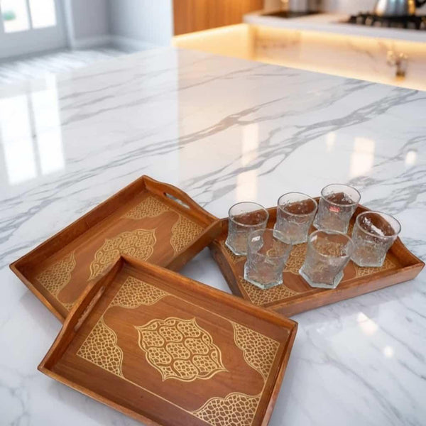 Wooden Tray Set - wcspk