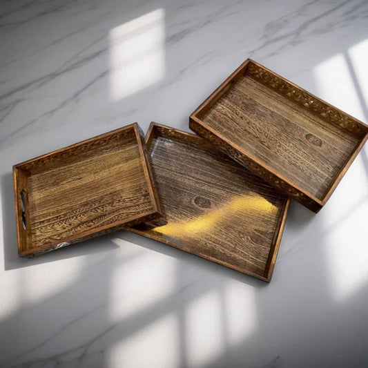Wooden Tray Set - wcspk