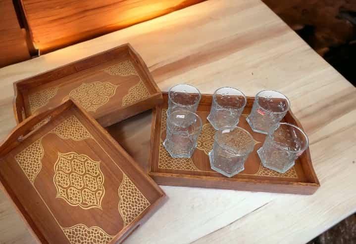 Wooden Tray Set - wcspk