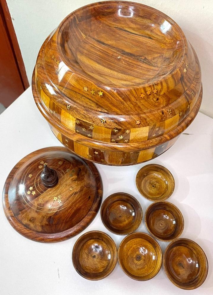 Wooden & Steel Buffet Hot Pot - wcspk