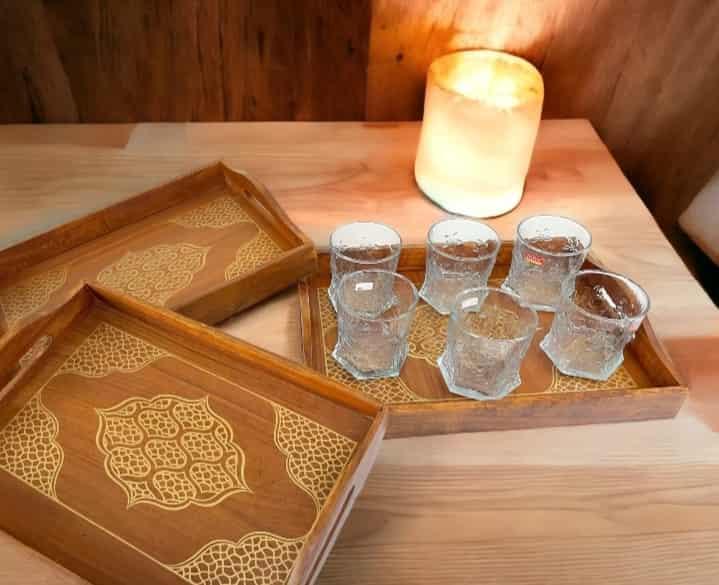 Wooden Tray Set - wcspk