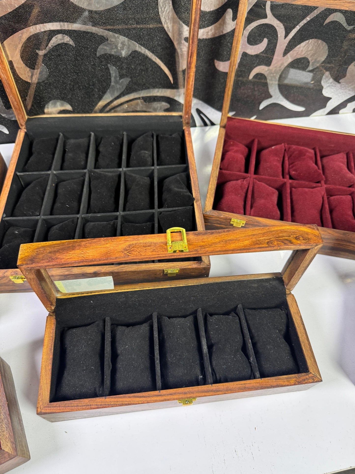 5,10,15 slot premium wooden watch box for watches by WCSPK PAKISTAN