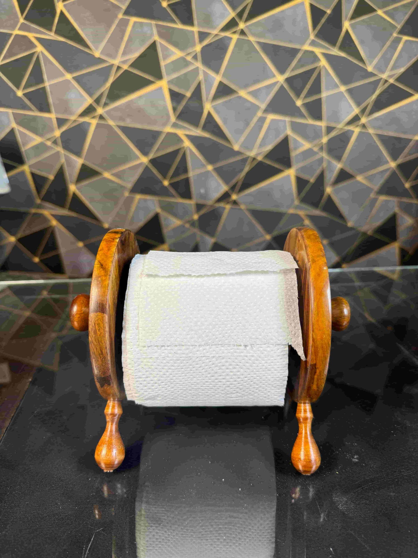 wooden tissue roll stand - wcspk